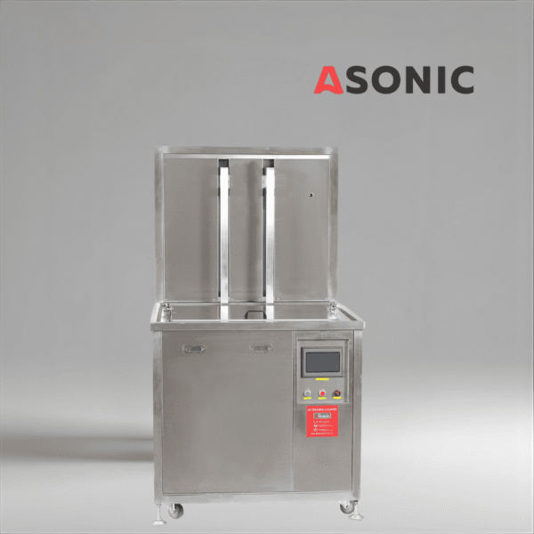 ASONIC-IND-2000Pneumatic-3 ASONIC IND-2000 Пневматический ультразвуковой очиститель, прочная конструкция из нержавеющей стали с пневматическим подъемником для фабрик.