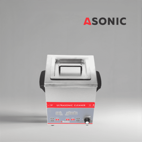 ASONIC 3L промышленный ультразвуковой очиститель с закрытой крышкой из нержавеющей стали для точной очистки.