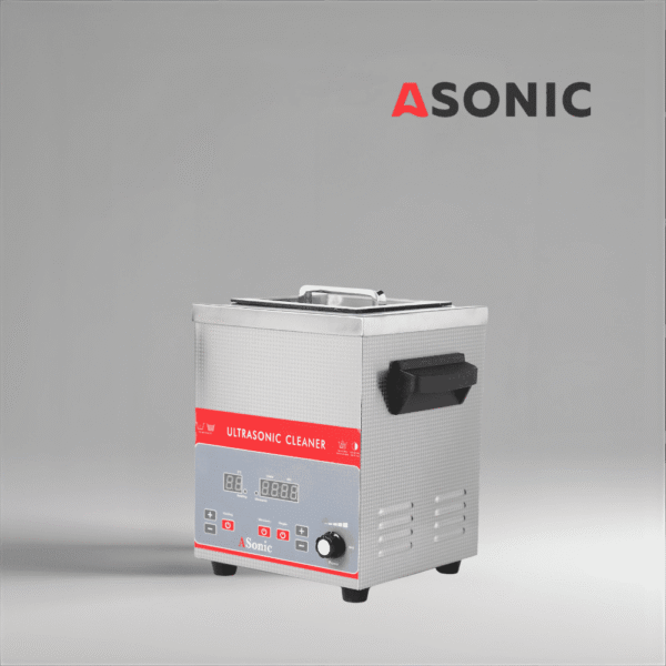 ASONIC IND-30 компактная ультразвуковая ванна с баком из нержавеющей стали, предназначенная для мастерских и стоматологических клиник.
