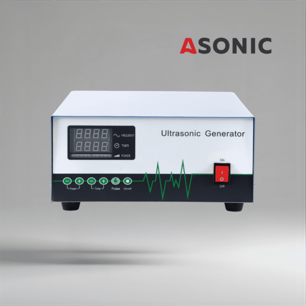 ASONIC IND-Generator, промышленный ультразвуковой генератор, обеспечивающий стабильную частоту и надежное питание для систем очистки.