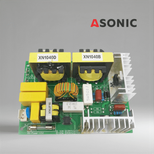 ASONIC PROmodel PCB 120W 40kHz, высокопроизводительная силовая плата для ультразвуковых очистителей, обеспечивающая стабильную мощность и надежность.
