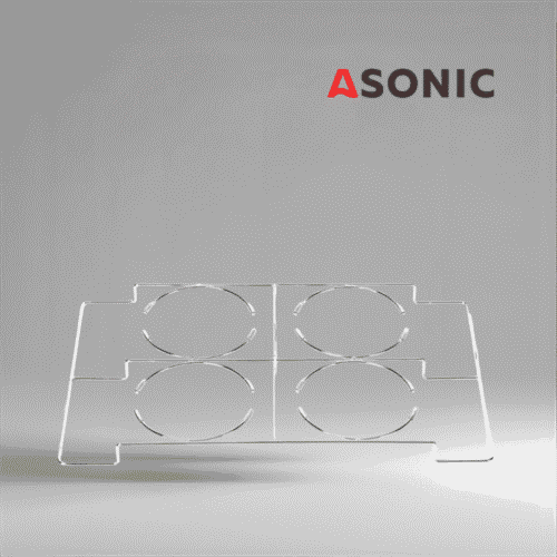 ASONIC Держатель лабораторного стакана 10 л, прочный аксессуар из нержавеющей стали для надежного размещения больших стаканов в ультразвуковых очистителях.