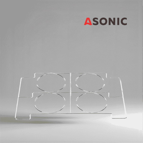 ASONIC Держатель лабораторного стакана 10 л, прочный аксессуар из нержавеющей стали для надежного размещения больших стаканов в ультразвуковых очистителях.