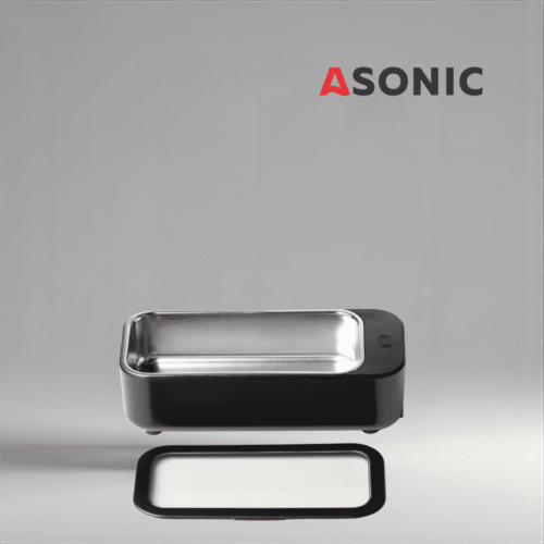 ASONIC HOME-450BLACK3 Ультразвуковой очиститель ASONIC HOME-450black, современный черный дизайн для точной домашней очистки небольших ценностей.