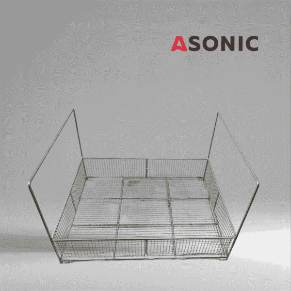 ASONIC IND-1000 Ultrasonic Cleaner Basket - Heavy-Duty Stainless Steel