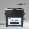 ASONIC MED 10L черный ультразвуковой очиститель с закрытой крышкой для очистки больших медицинских инструментов.