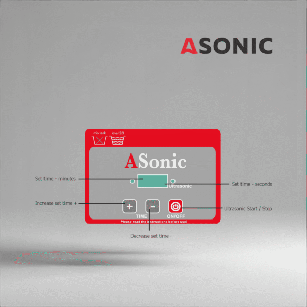 ASONIC PRO-08 ультразвуковой очиститель, небольшой прибор 40 кГц для ювелирных изделий, монет и бытовых аксессуаров.