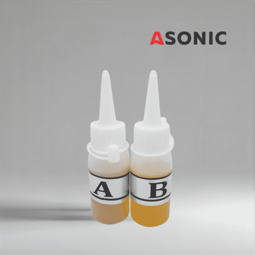 ASONIC Glue-AB, двухкомпонентный клей для надежного крепления ультразвуковых преобразователей к очистным резервуарам.