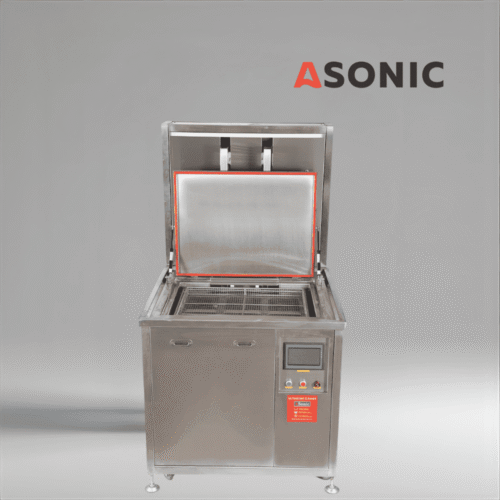ASONIC IND-2000 Пневматический, сверхмощный ультразвуковой очиститель с автоматическим пневматическим подъемником для больших инструментов и оборудования.