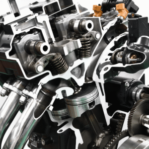 Деталь двигателя, иллюстрирующая, как промышленные ультразвуковые очистители удаляют масло, смазку и углеродные отложения.